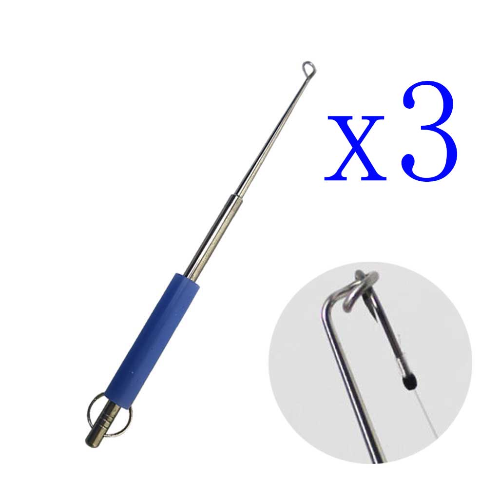 Fishing Hook Sharpener - 3-Pack Stainless Steel Fish Hook Remover