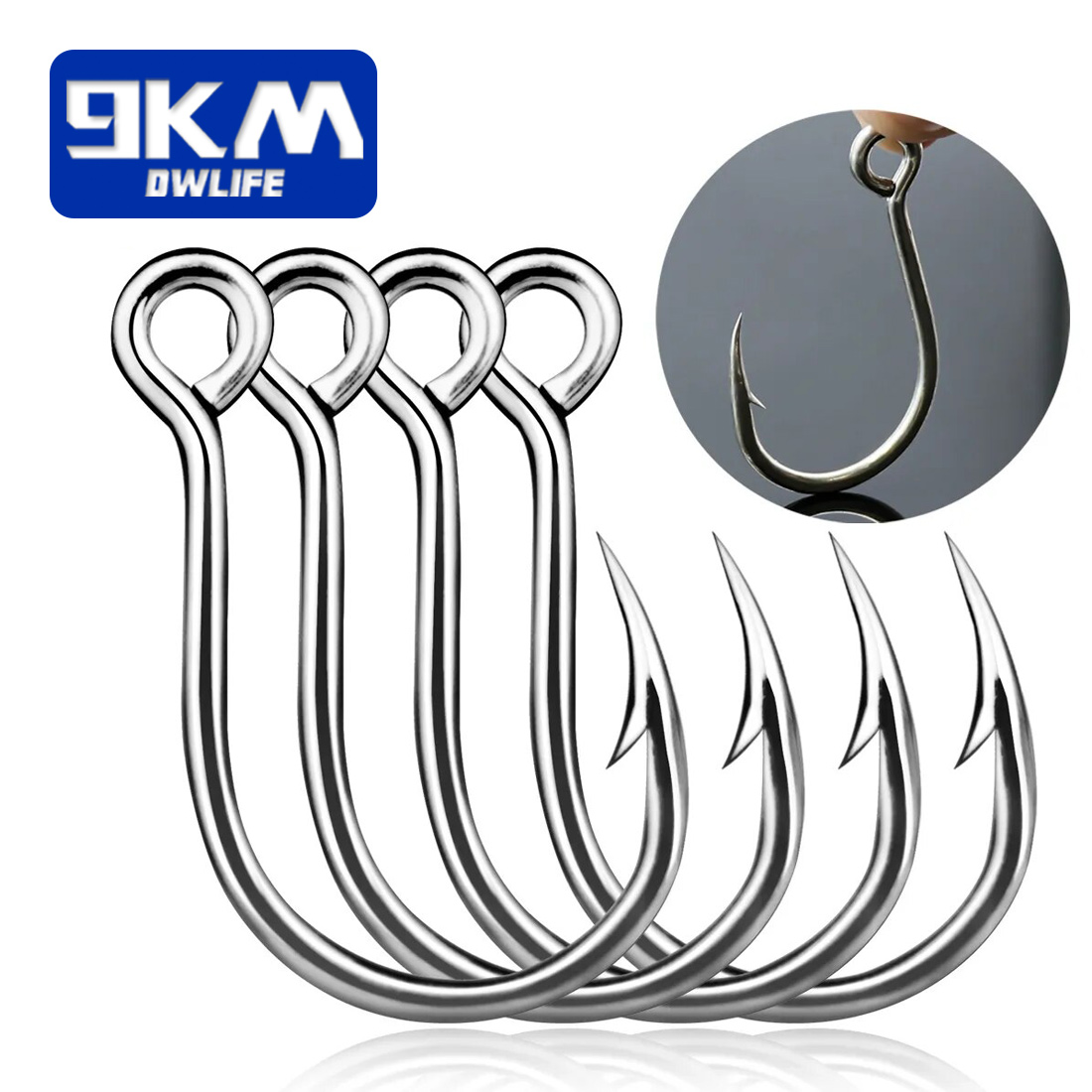 Fishing Hook Barbless - 9KM Móc Câu Cá 25 Con
