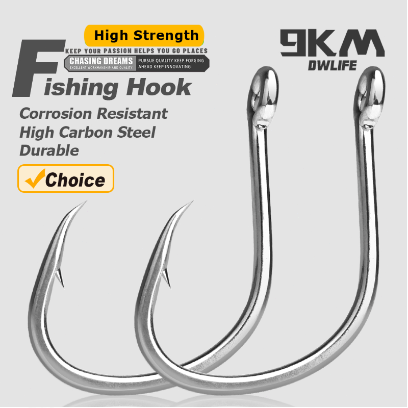 Fishing Hook Barbless - 9KM Fishing Hooks Saltwater Live Bait