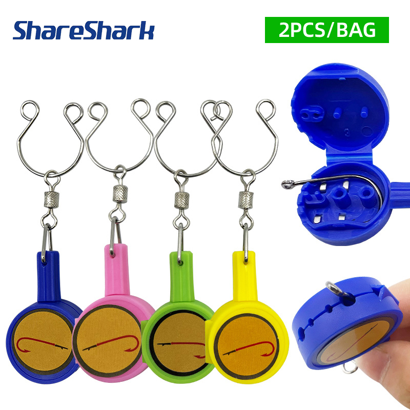 Fishing Hook Stainless Steel - ShareShark 2pcs/bag Fast Knot Tying Tool