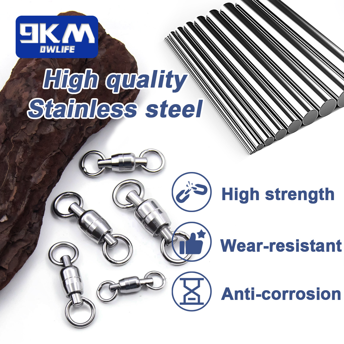 Ball Bearing Swivel 10~30Pcs S - đánh giá và giá Fishing Hook Barbless