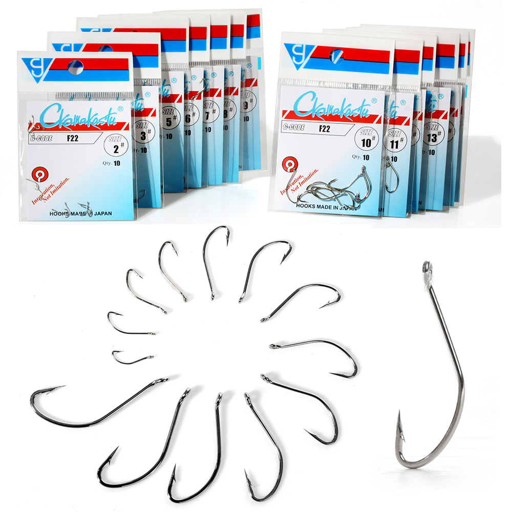 Ckamakastu F22 Trắng Nước Mặn  - đánh giá và giá Fishing Hook Barbless