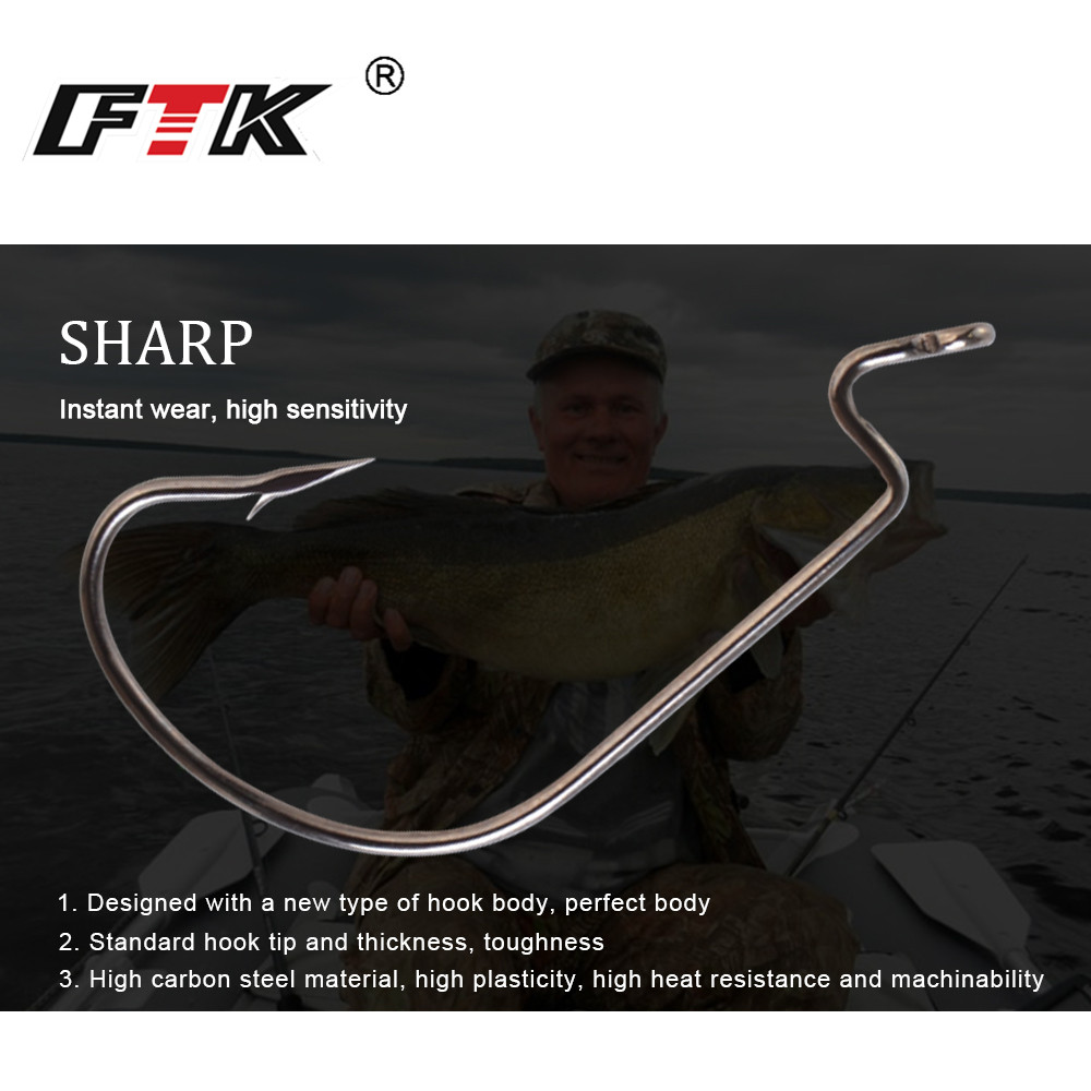 FTK 12-20PCS Offset Fishing Ho - đánh giá và giá Fishing Hook Offset