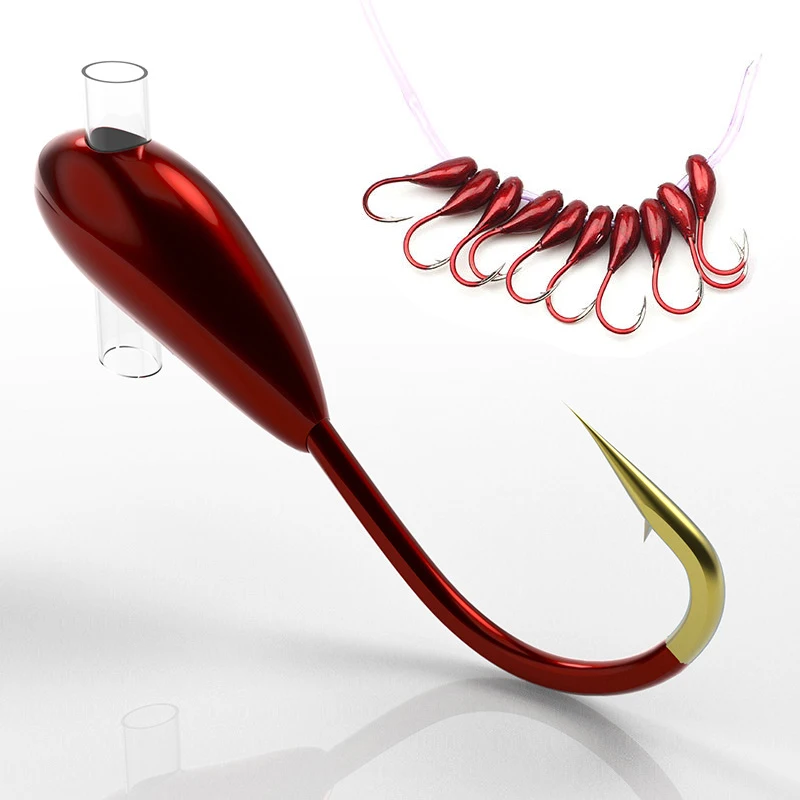 10/20 Mùa Đông Băng Móc Thép C - đánh giá và giá Fishing Hook Barbless