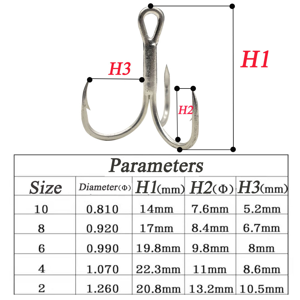 AS 100pcs Treble Hooks 4X Stro - đánh giá và giá Fishing Hook Assortment