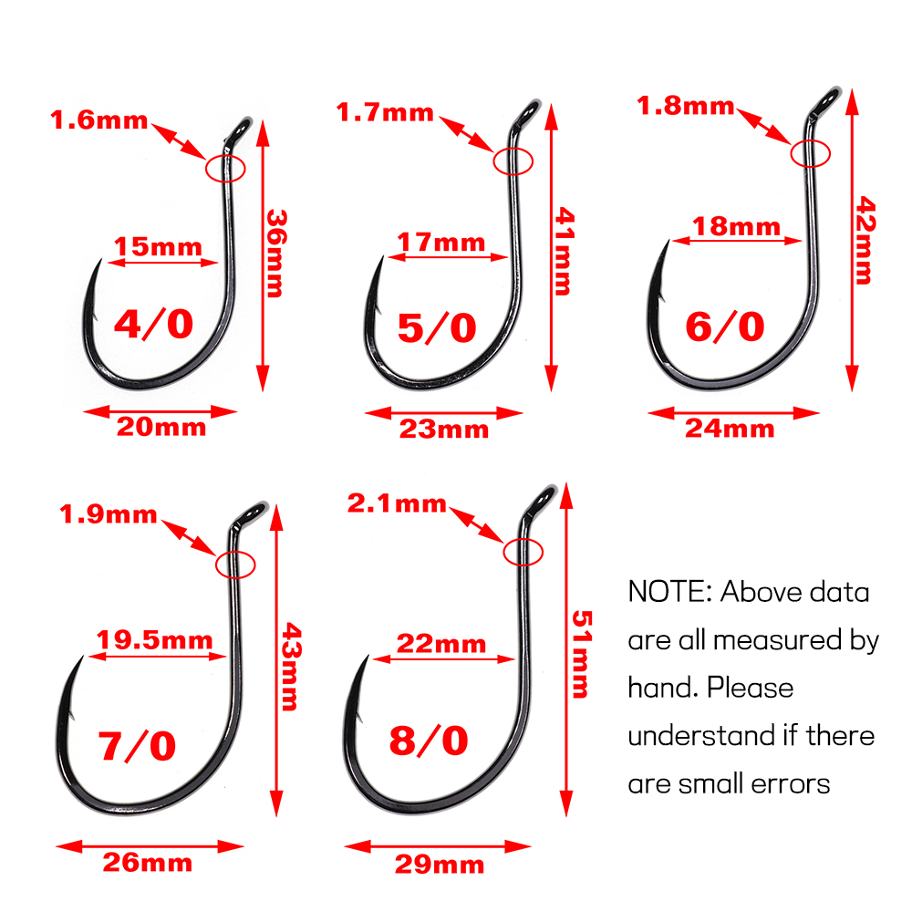 Bimoo 20 Chiếc Bù Đắp Bạch Tuộ - đánh giá và giá Fishing Hook Barbless