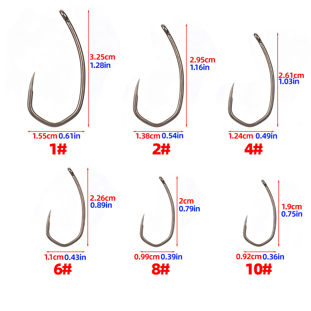 Hirisi 8042 100Pcs PTFE Coated - đánh giá và giá Fishing Hook Barbless