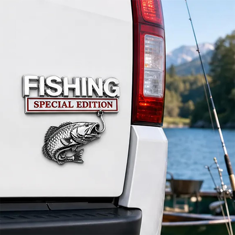 Chrome Fishing Car Badge Metal - đánh giá và giá Fishing Hook