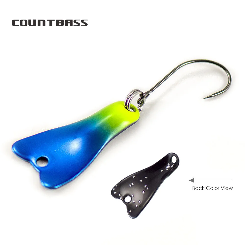 COUNTBASS 5/64Oz 2G Đúc Thìa C - đánh giá và giá Fishing Hook Barbless