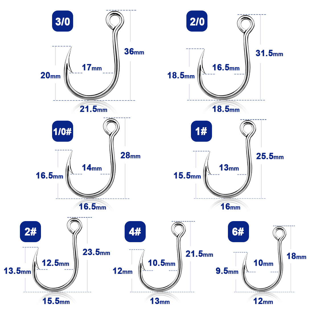 9KM Móc Câu Cá 25 Con Jig Móc  - đánh giá và giá Fishing Hook Barbless