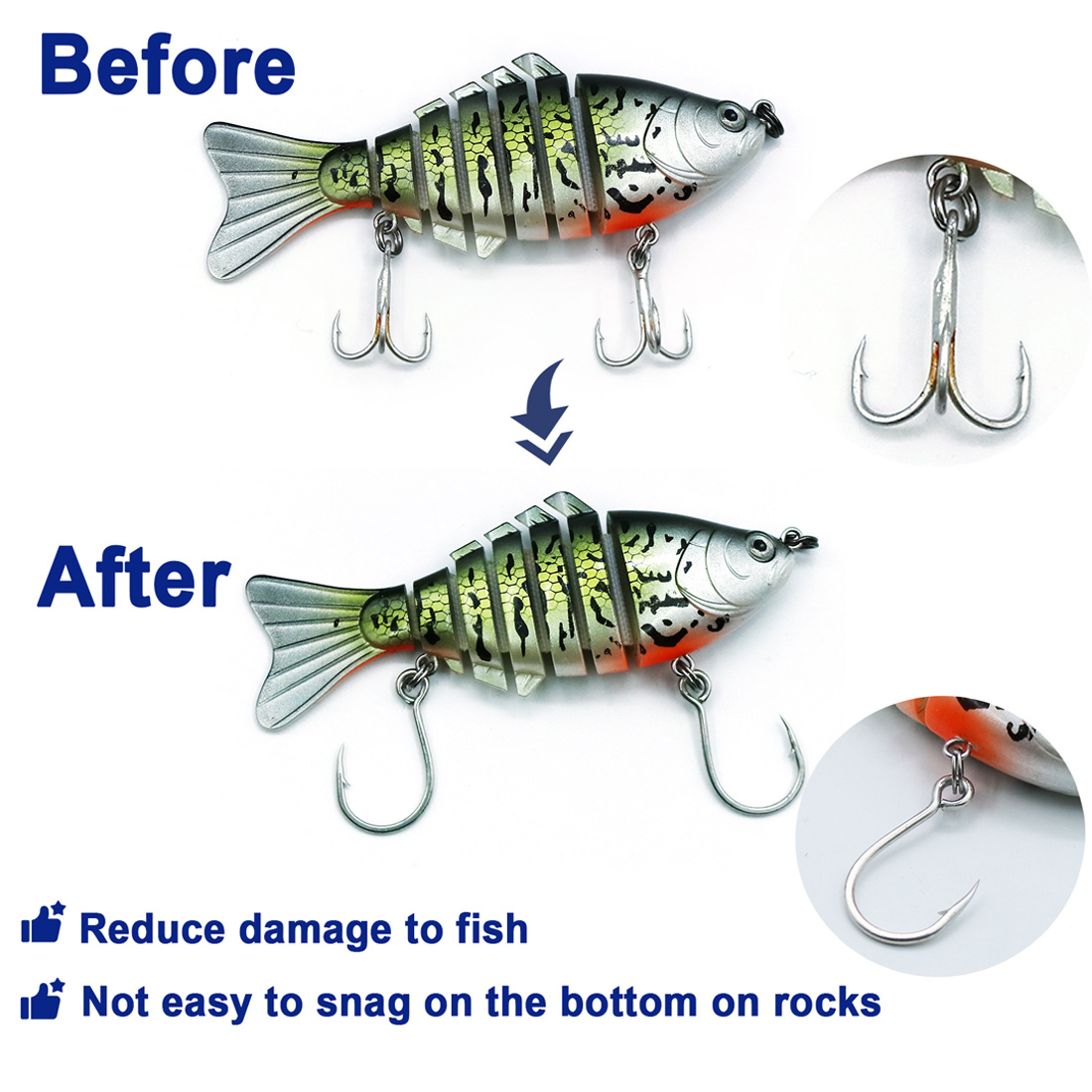 9KM Móc Câu Cá 25 Con Jig Móc  - đánh giá và giá Fishing Hook Barbless