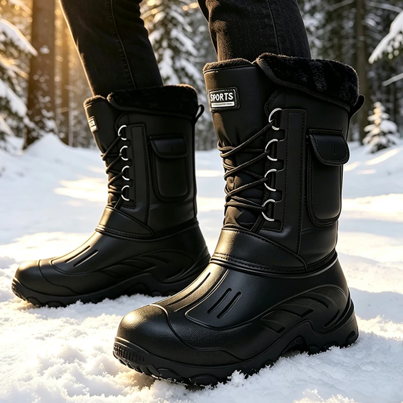 Men Winter Snow Boots Outdoor  - đánh giá và giá Fishing Hook