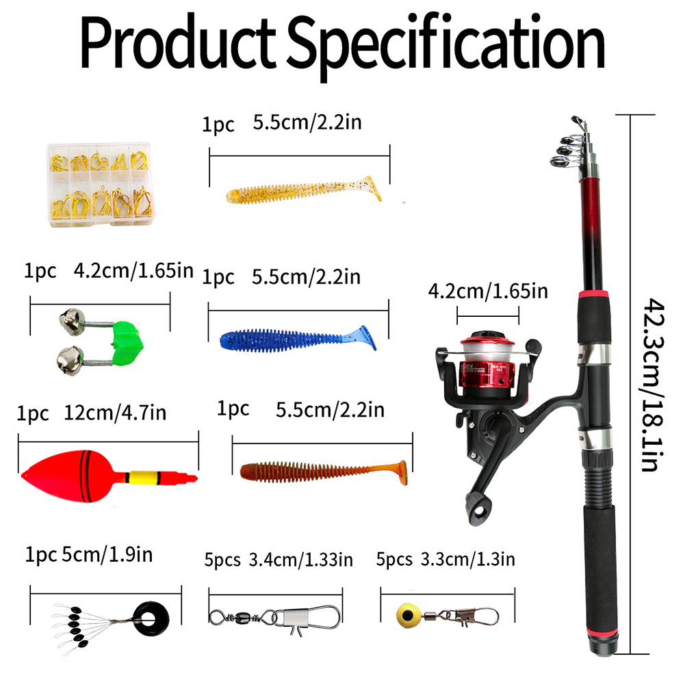 Fishing Pole Set Fishing Rod S - đánh giá và giá Fishing Hook Box
