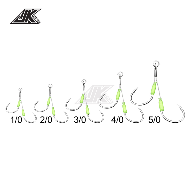 JK 3 Gói Mặc Chống Jigging Móc - đánh giá và giá Fishing Hook Barbless