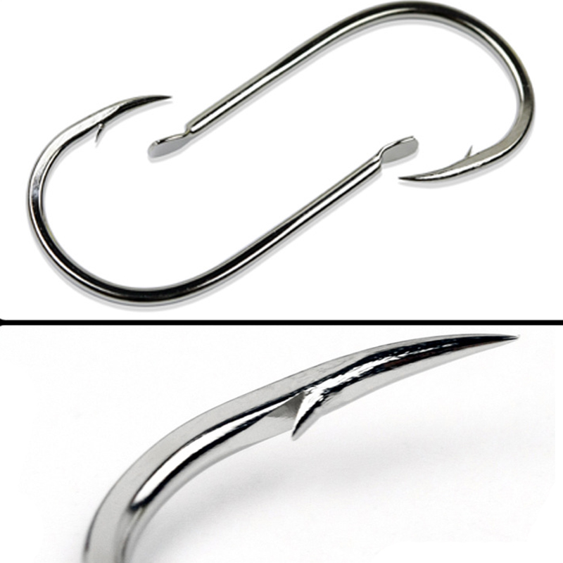 100 Cái/lốc 7 Kích Thước Thép  - đánh giá và giá Fishing Hook Offset
