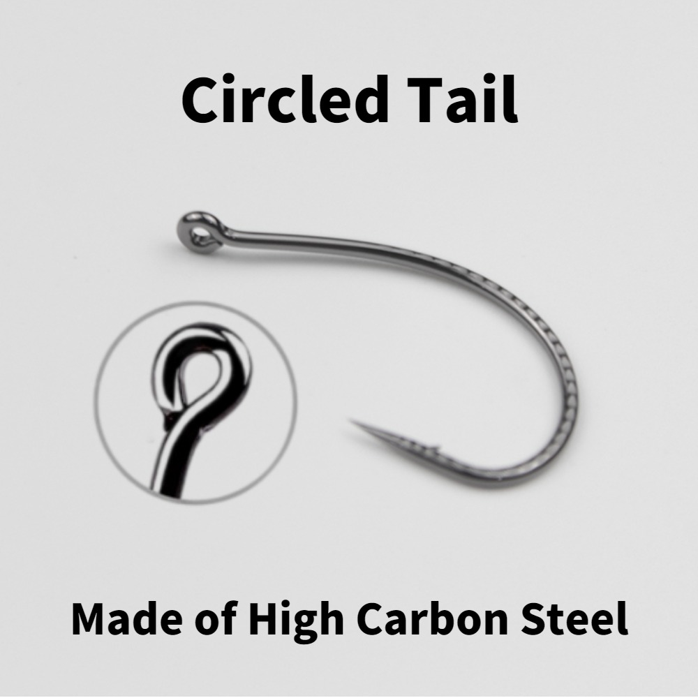 50pcs Wacky Hooks High Carbon  - đánh giá và giá Fishing Hook Offset