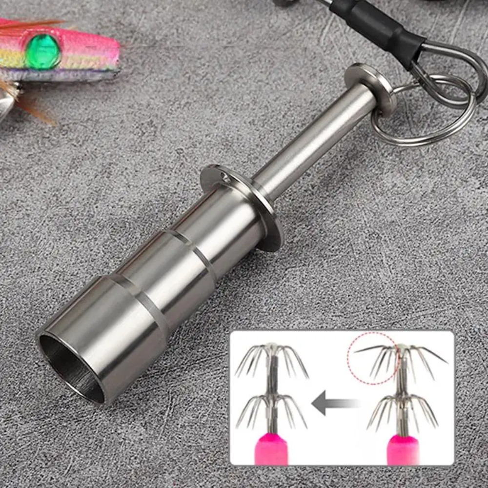 1 Pack Stainless Steel Squid J - đánh giá và giá Fishing Hook Jig