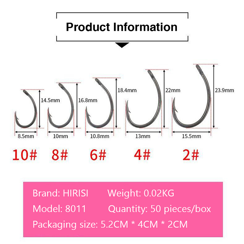 New Hirisi 50pcs Boxed Hooks B - đánh giá và giá Fishing Hook Box