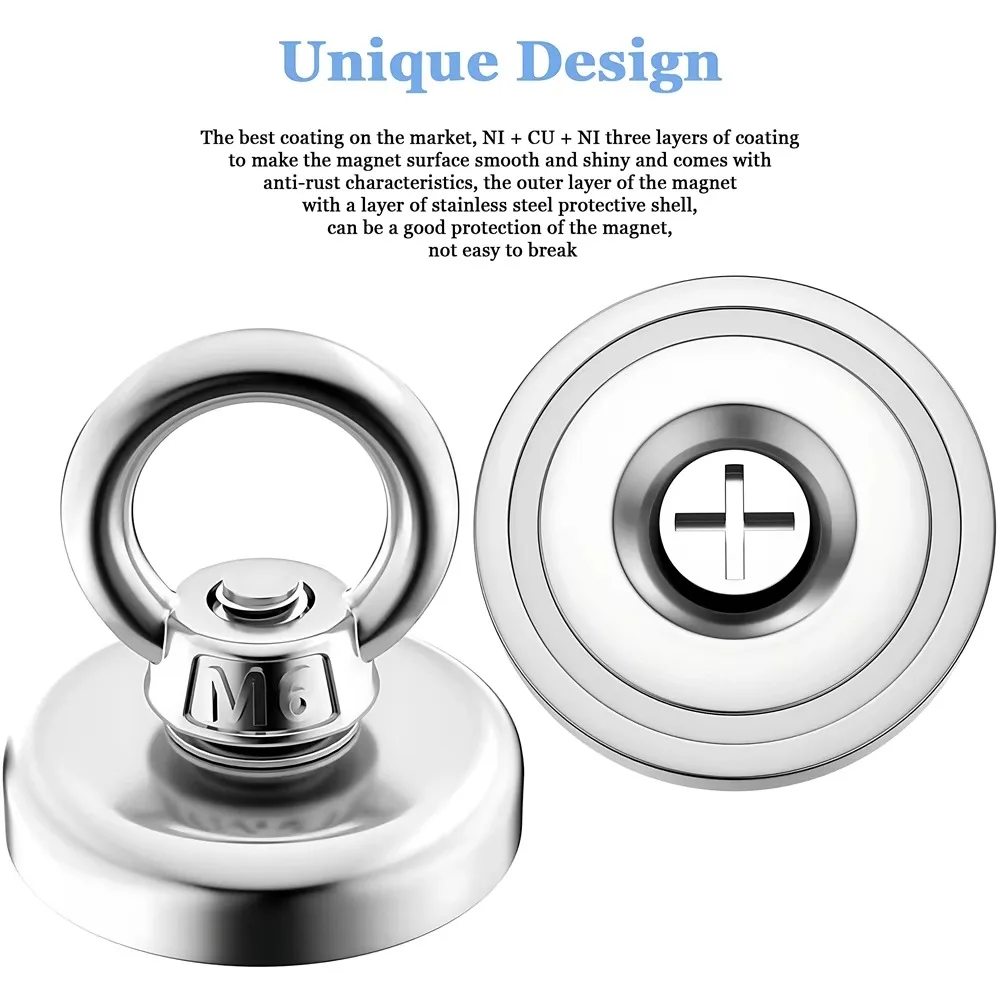 D16~D42mm Super Strong Neodymi - đánh giá và giá Fishing Hook Stainless Steel