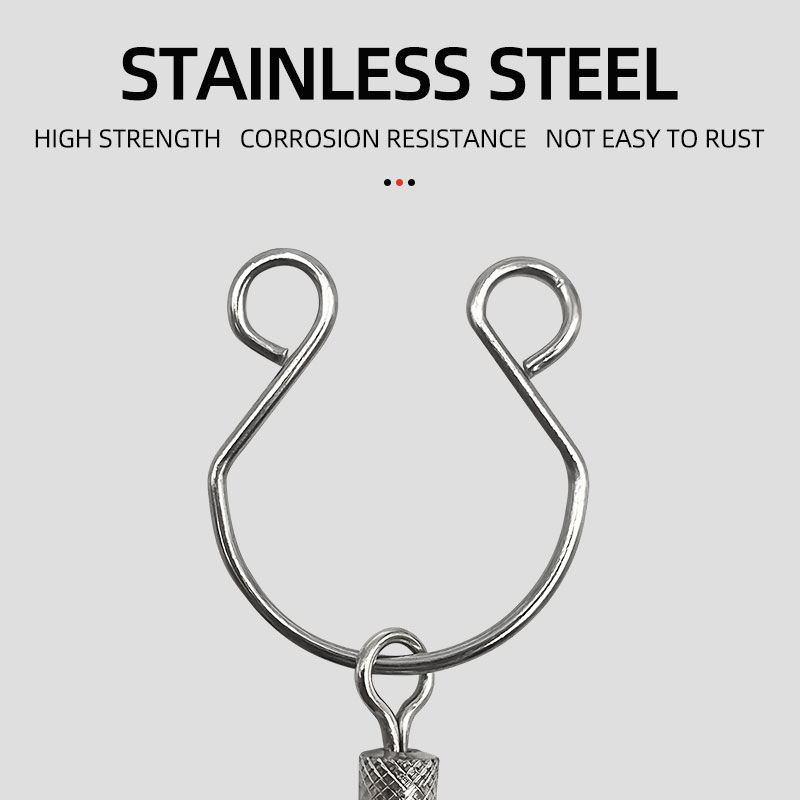 ShareShark 2pcs/bag Fast Knot  - đánh giá và giá Fishing Hook Stainless Steel