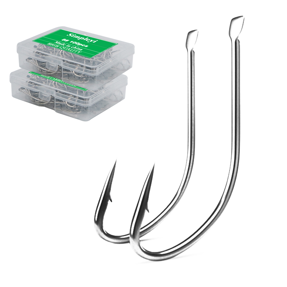 100pcs/box Iseama Circle Carp  - đánh giá và giá Fishing Hook Offset
