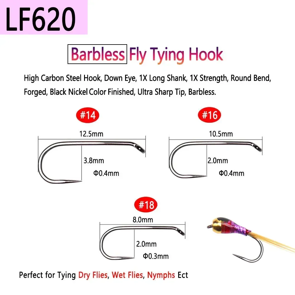 Bimoo 100PCS 8 # ~ 22 # Thép G - đánh giá và giá Fishing Hook Barbless