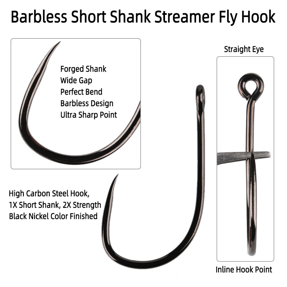 20pcs #1 1/0 2/0 3/0 4/0 5/0 S - đánh giá và giá Fishing Hook Barbless
